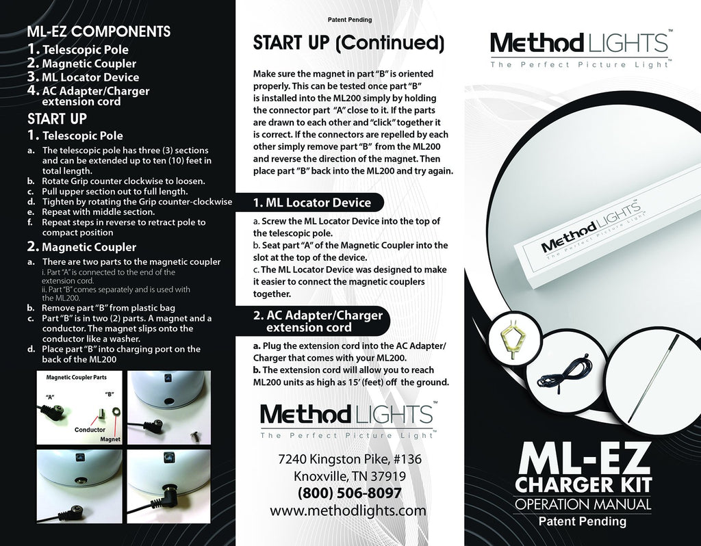 Method Lights ML-EZ Charger Kit By Method 脚立、はしご、足場